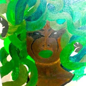 This is a acrylic painting inspired by Medusa 180 -200 price is negotiable